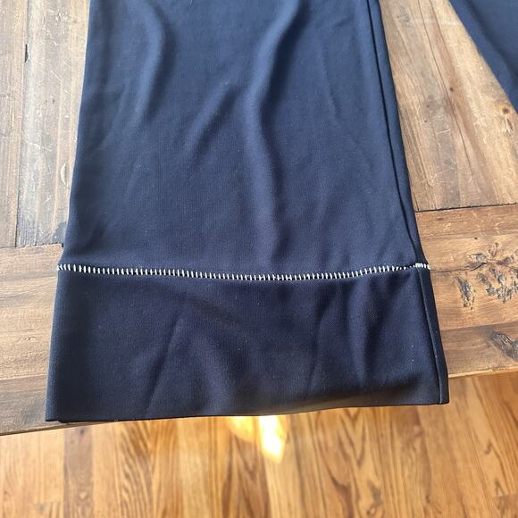 J Jill Black Pointe Wide Leg Pants Size Small Stitching Stretch Pull On - Picture 2 of 13